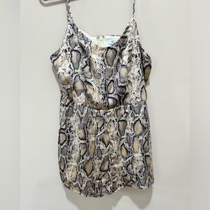 Snakeskin Pattern Romper